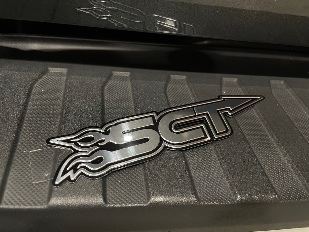 SCT Logo Chrome Badge Set